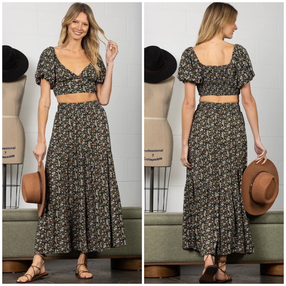 SHOP NEIGHBOR By In The Begging Boho Chic 2-Piece Maxi Skirt Set - Picture 4 of 7